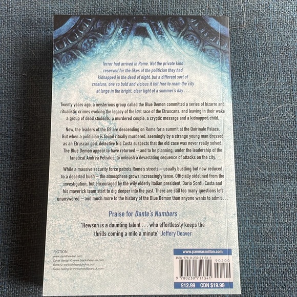 The Blue Demon - David Hewson. Thriller. Novel. Softcover. - Picture 2 of 7